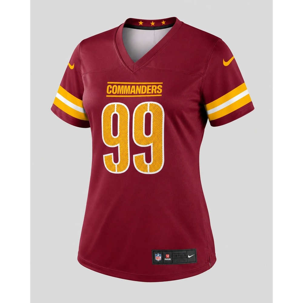 Nike Washington Commanders Chase Young 99 Jersey Womens‎ XL Burgundy NFL Dri-FIT